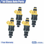 Set of 4 Fuel Injectors for Dodge Chrysler Plymouth Mitsubishi (1.5-2.5)