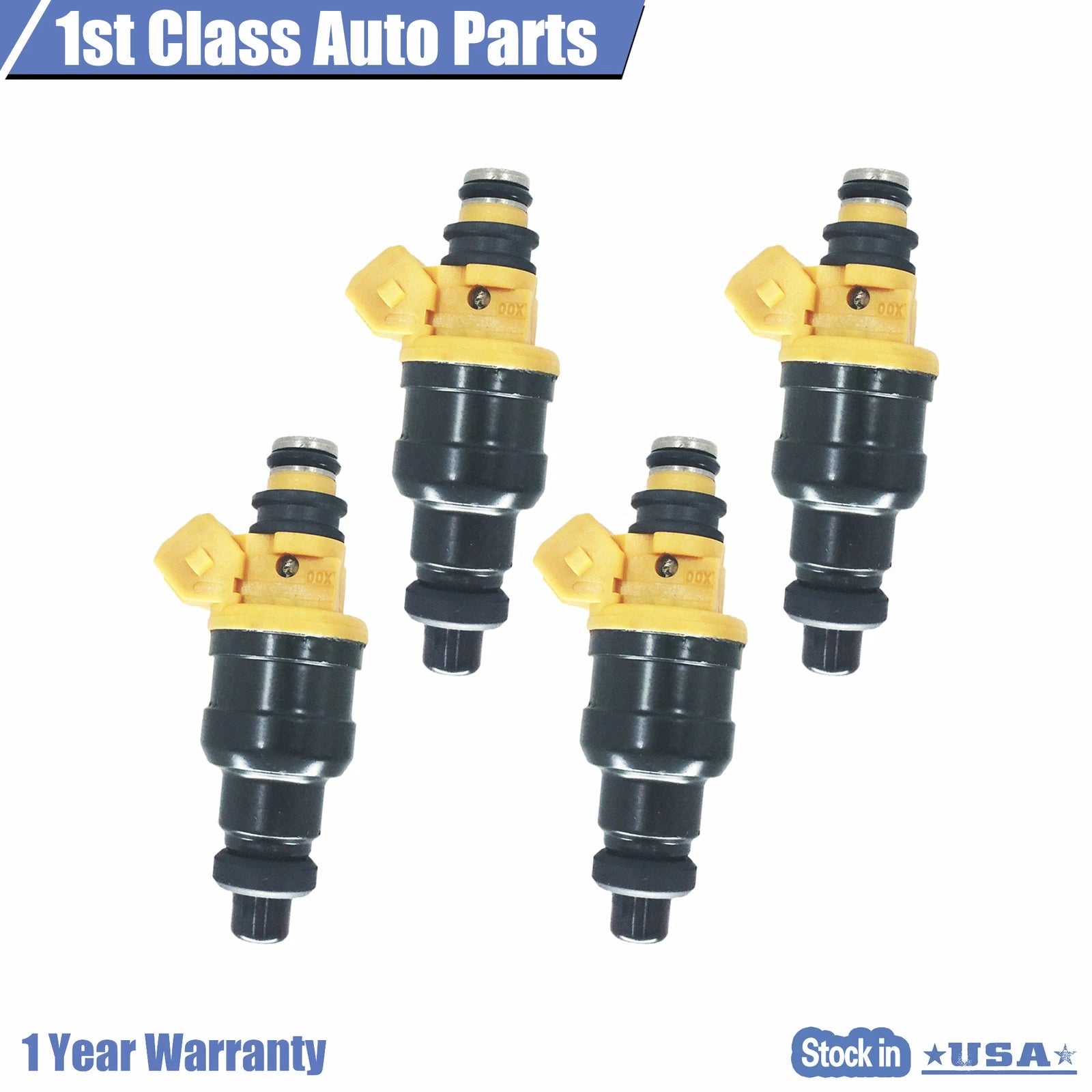 Set of 4 Fuel Injectors for Dodge Chrysler Plymouth Mitsubishi (1.5-2.5)