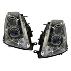 Halogen Headlight Set for Cadillac STS (2005–2011) w/ Bulbs Left+Right