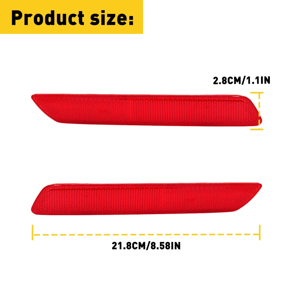 2X Rear Bumper Reflector Light for Honda CR-V (2010–2011)
