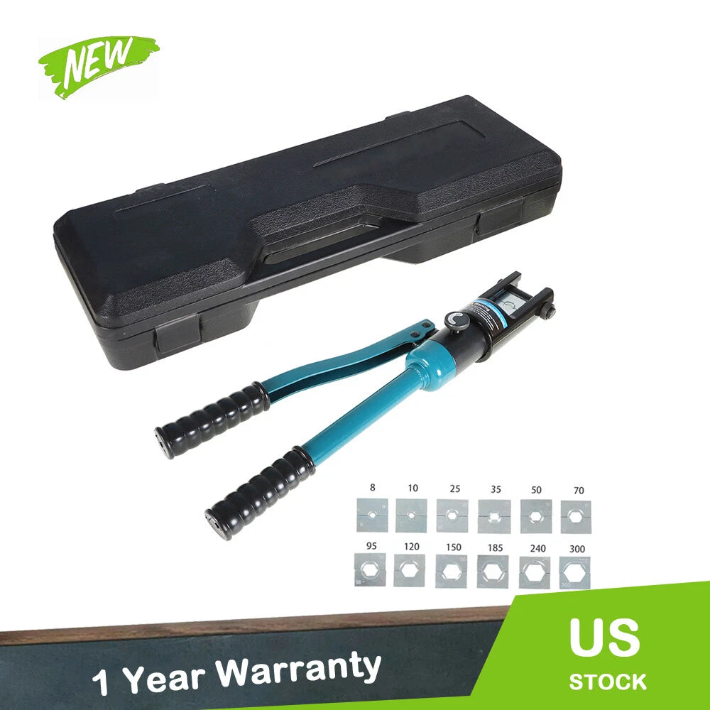 16 MT Hydraulic Wire Terminal Crimper for Battery Cables (YYYY–YYYY)