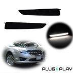 White LED Front Side Marker Lights Smoked Lens for Ford Fusion (2010–2012)