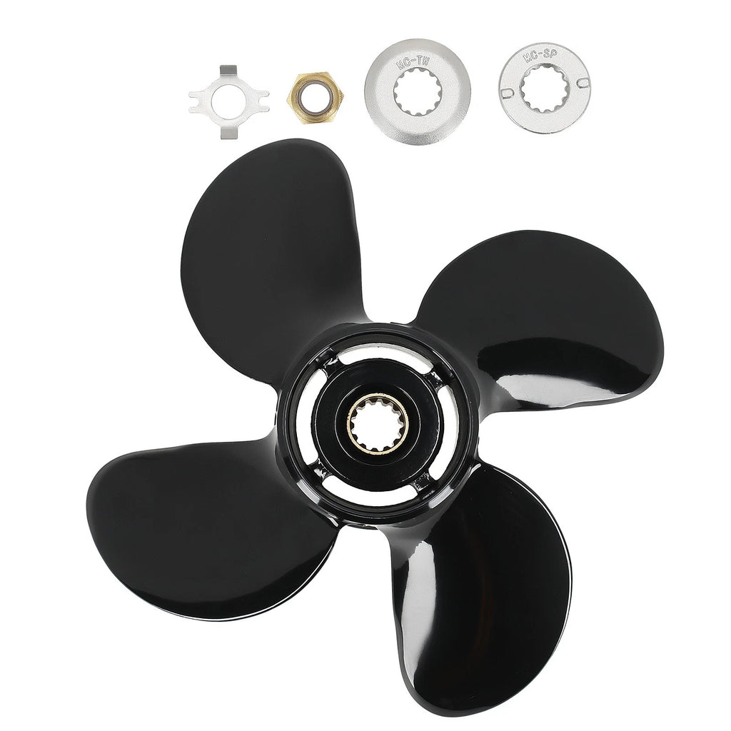 13" 4 Blade Aluminum Propeller for Mercury 50-75HP (2 Stroke) 48-8M8026630