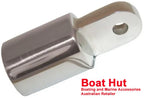 Boat Canopy Fitting Bow End for Tube OD 25mm 316 Stainless Steel 60X32mm
