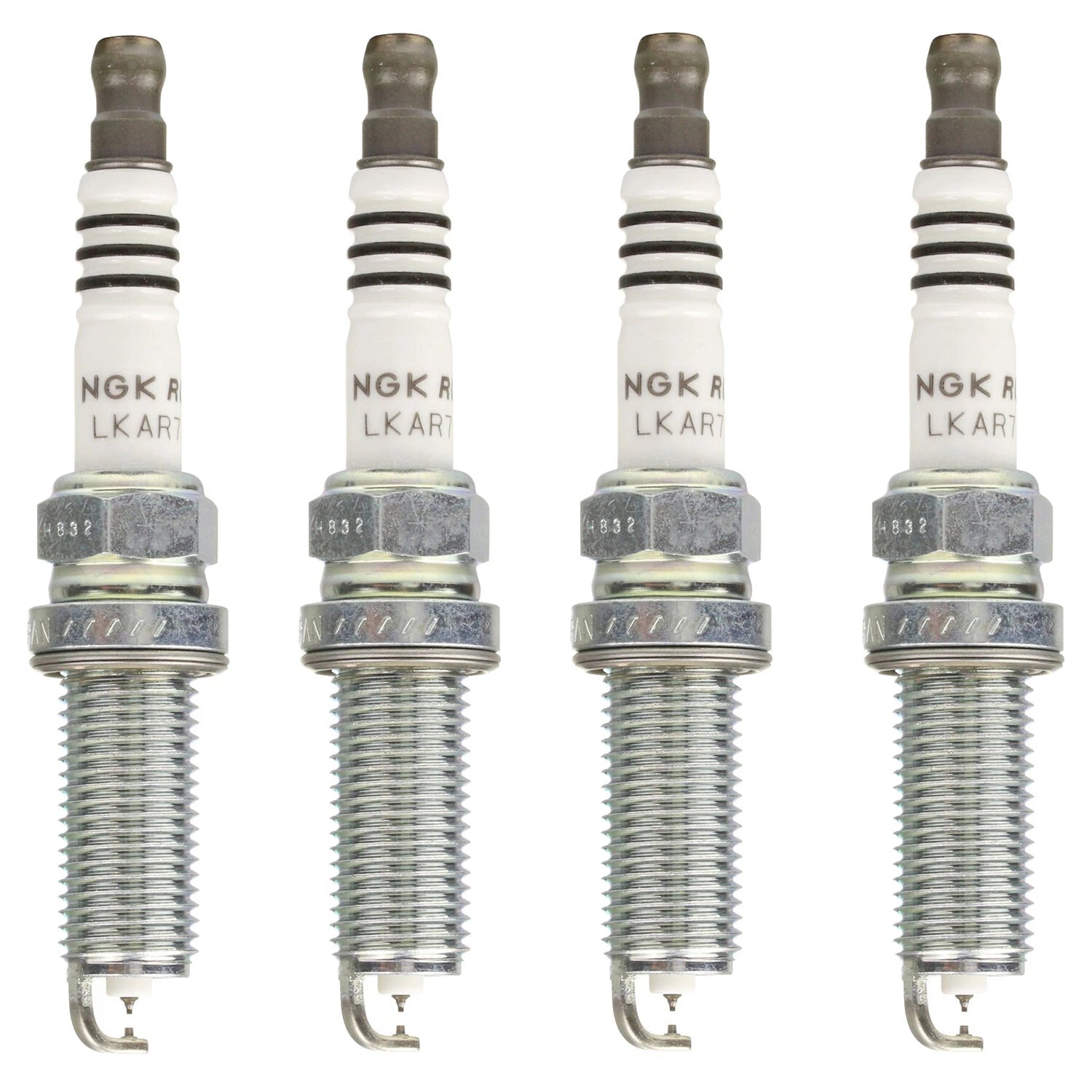 Set of 4 NGK Ruthenium HX Spark Plugs for CR-V CX-3 (2015–2020)