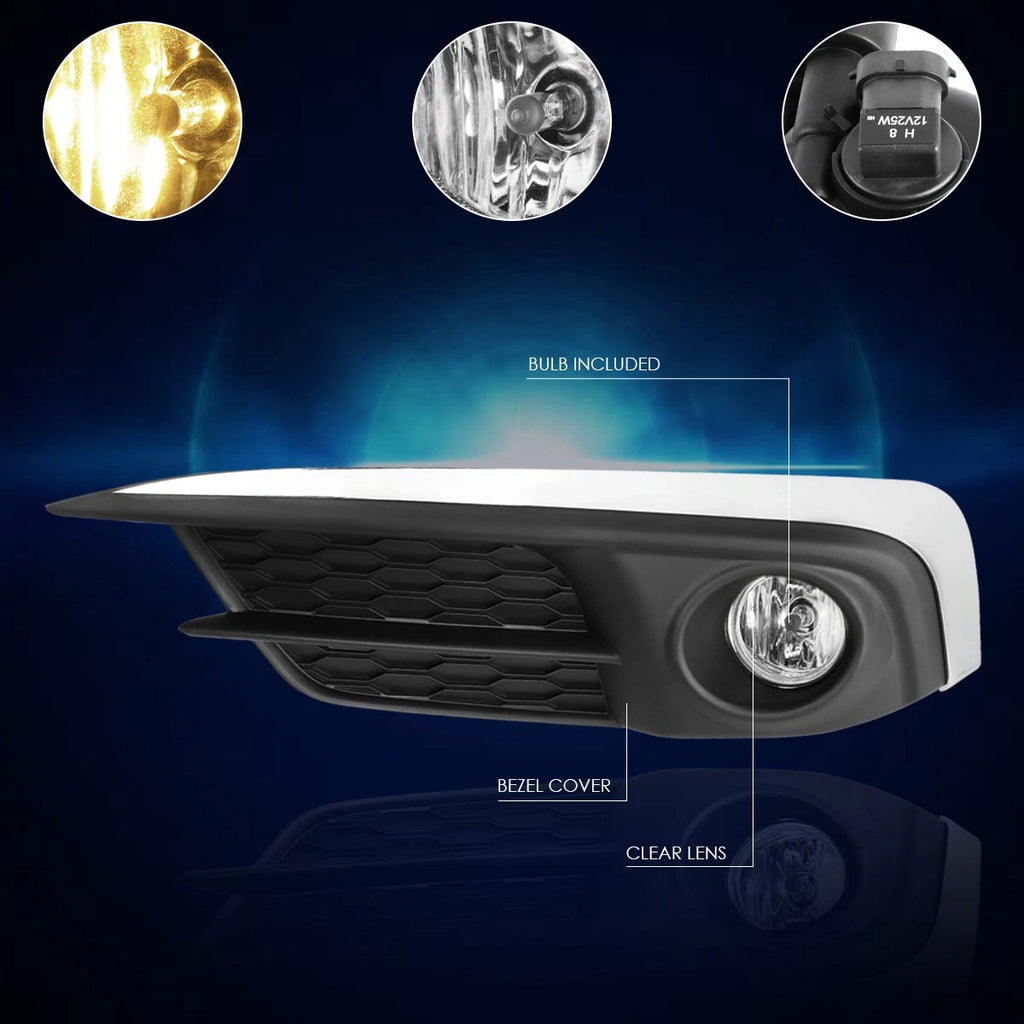 Clear Lens Front Bumper Fog Lights for Honda Civic FC1 (2016–2016)