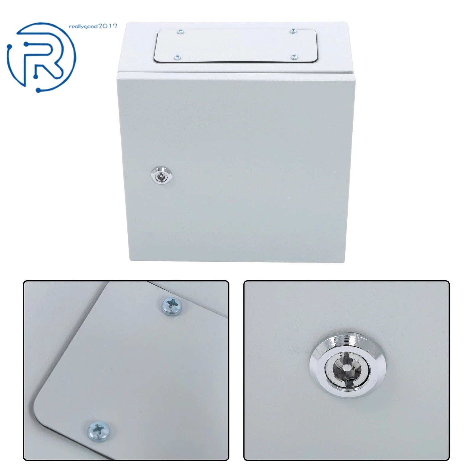 Junction Box for Wall Mount (IP65, Carbon Steel, Gray/White)