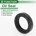 Set of 5 Oil Seal Rotary Shaft Seal NBR Rubber 24x35x7mm for Various Models
