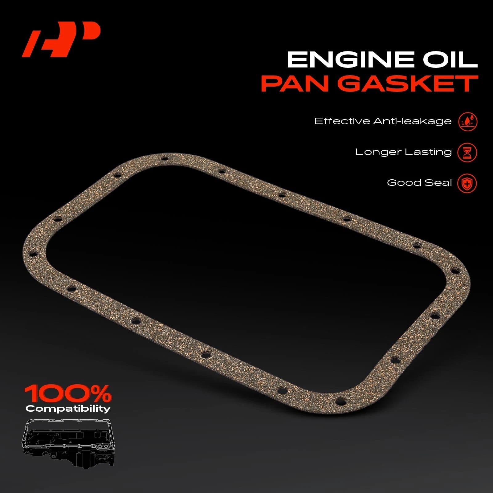 Engine Oil Pan Gasket for Chevrolet Sprint Geo Metro Pontiac Firefly (1985–1994)