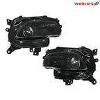 Halogen Projector Black Headlights for Jeep Cherokee (2014–2018)