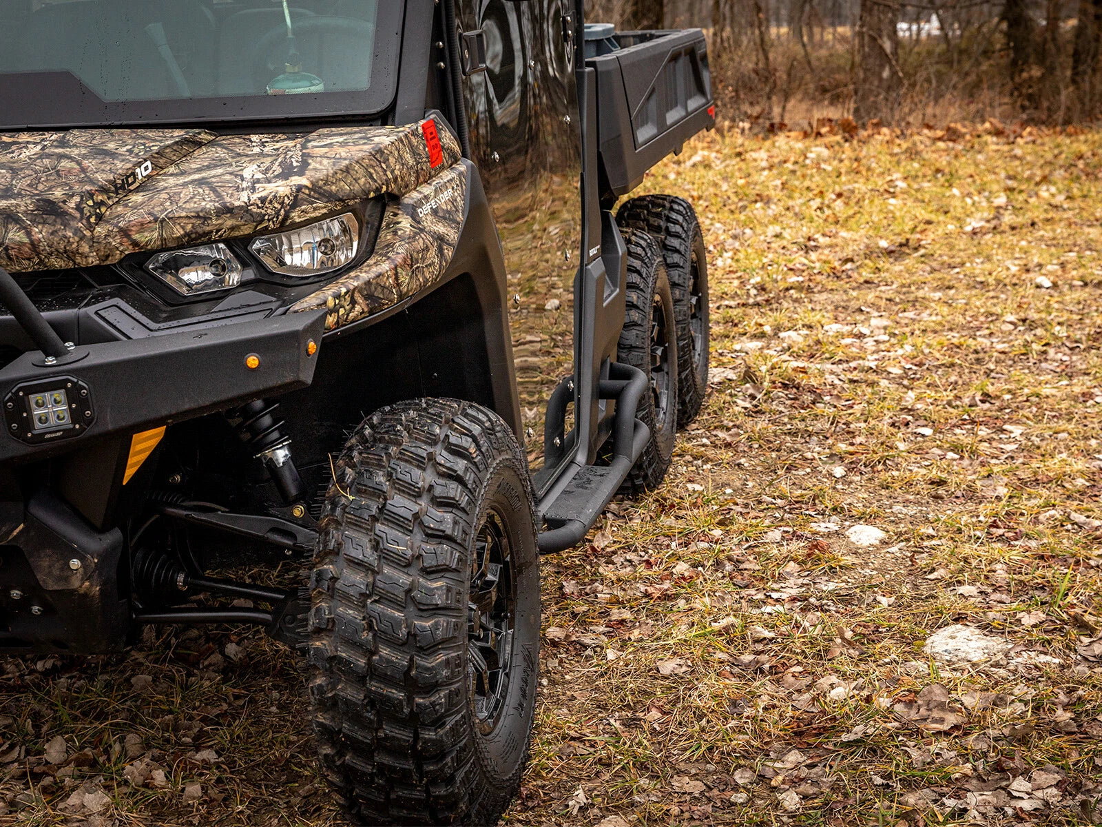 SuperATV Heavy Duty Nerf Bars for Can-Am Defender 2 Door (2016–2023)
