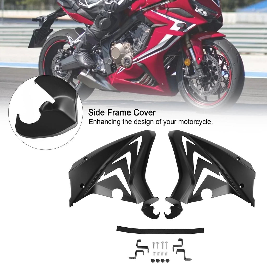 Side Frame Cover Panels for Honda CBR650R (2019–2021) Black