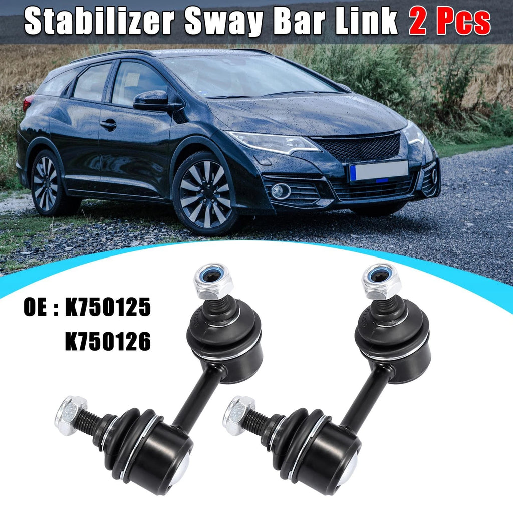 2pcs Rear Sway Bar End Link K750125 52321SNAA01 for Honda Civic (2006–2015)