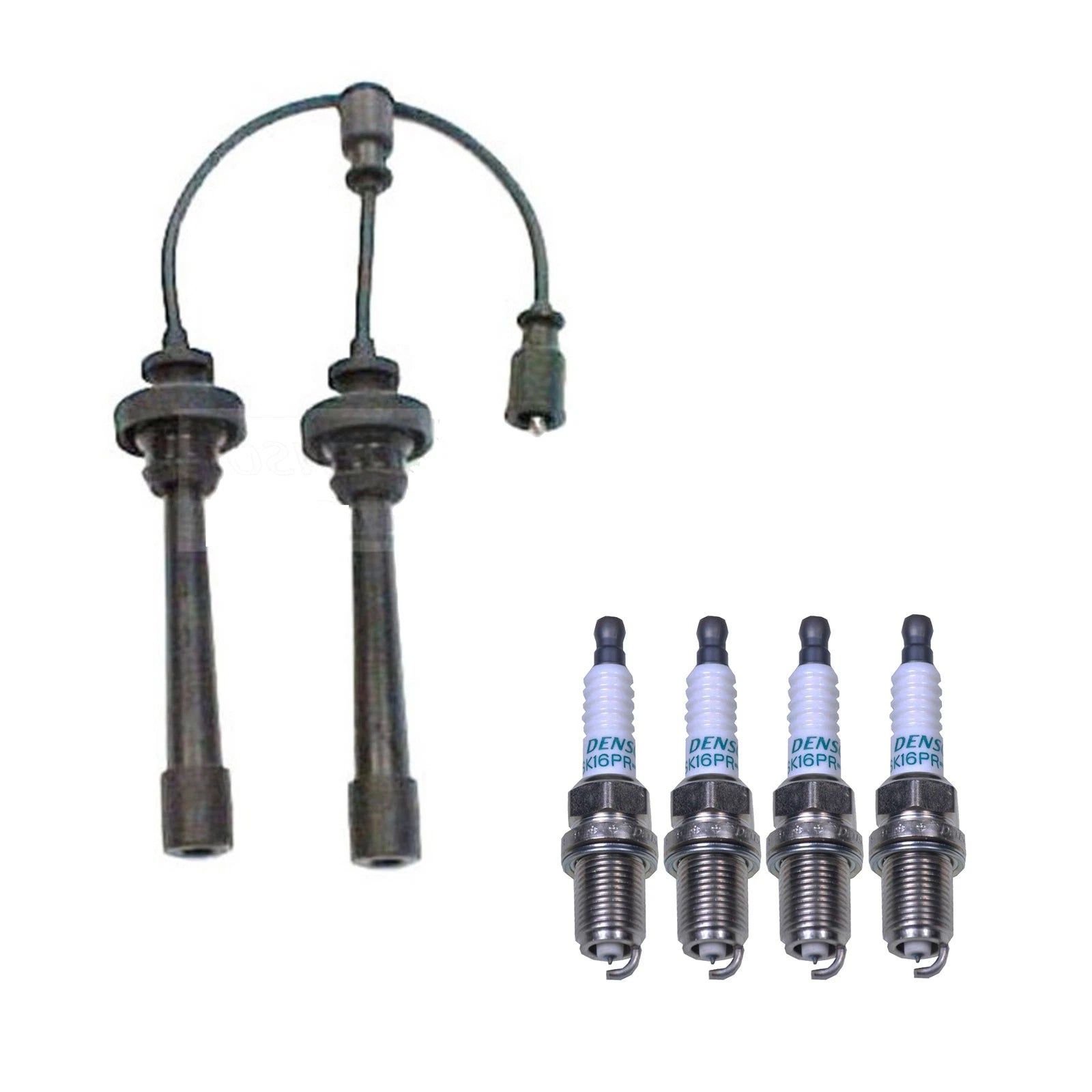 Denso Wire Set 5mm & 4 Iridium Spark Plugs .044 for Dodge Mitsubishi