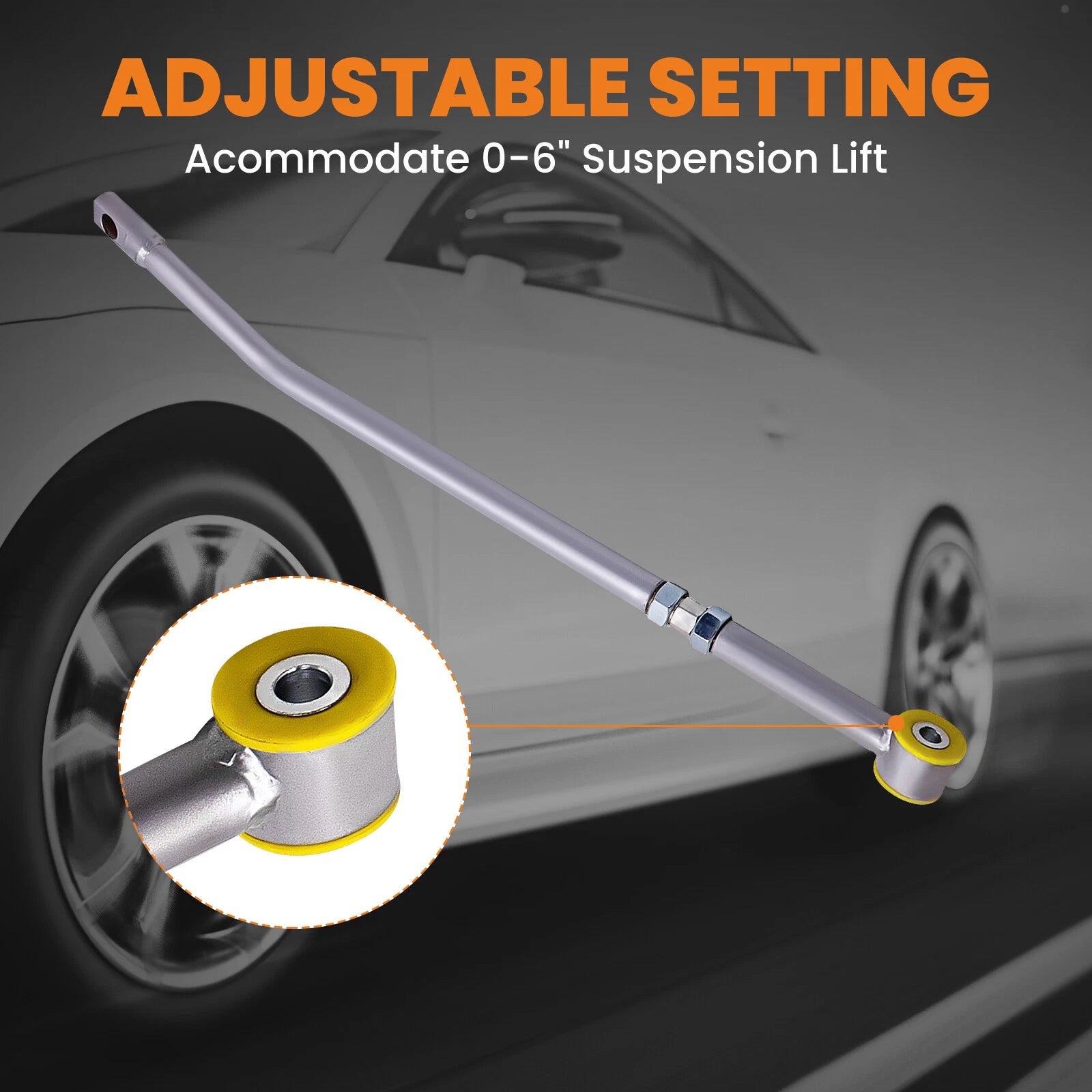 Adjustable Track Bar for Ford F250 F-350 2005–2007 (0-6" Lift)