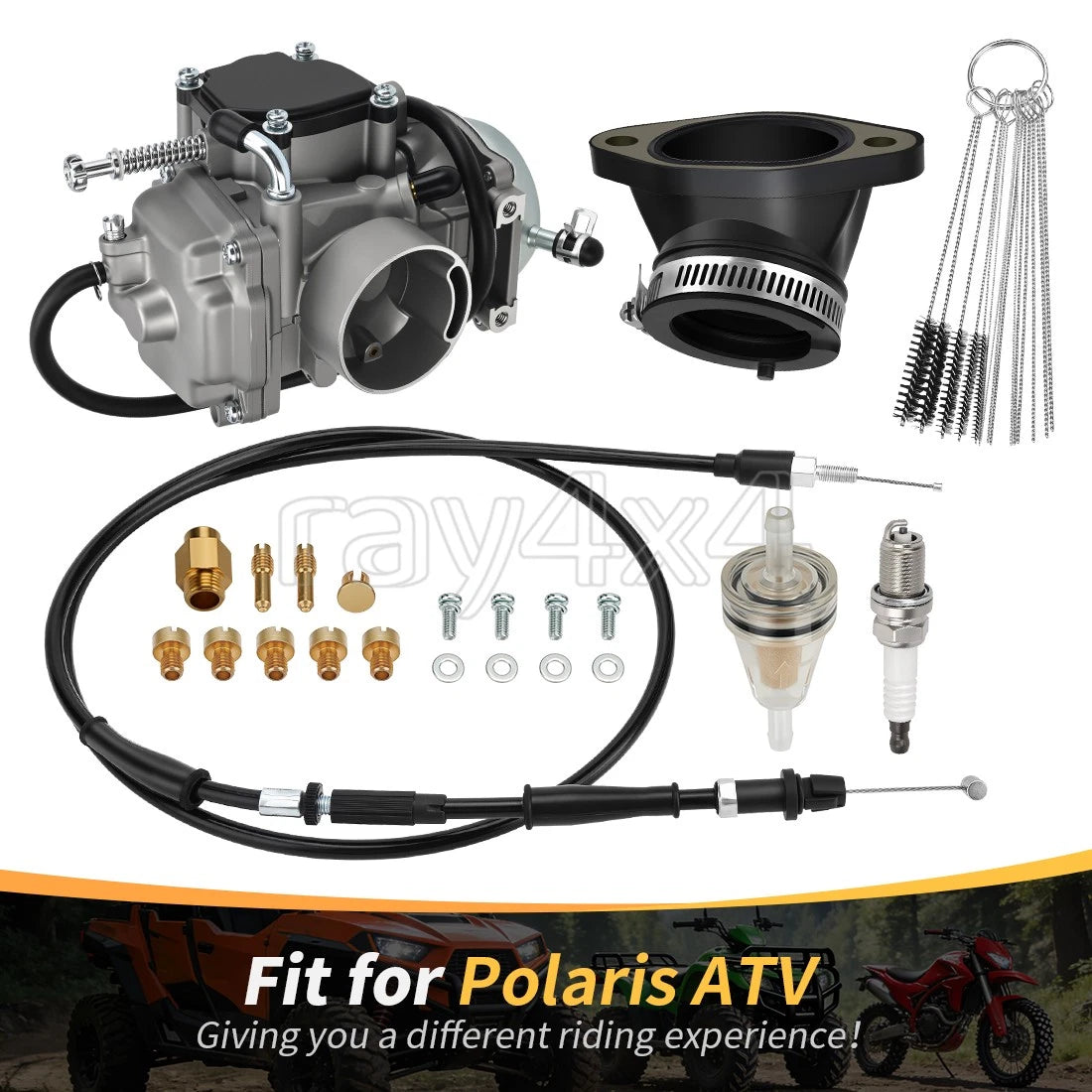 Carburetor & Intake Boot Throttle Cable for Polaris Sportsman 500 (1999–2008)