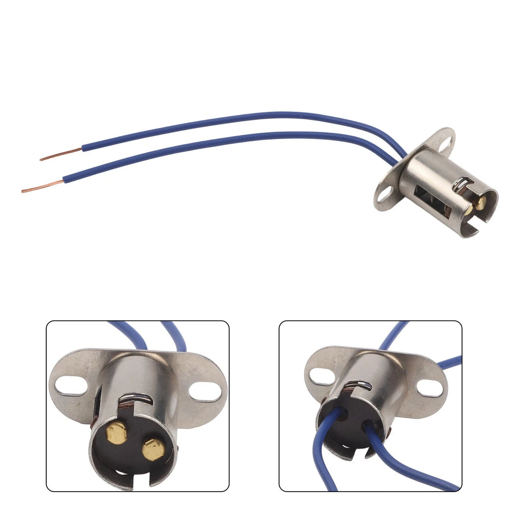 LED Brake Signal Light Wire Adapter Holder 1157 BAY15D for Universal