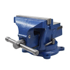 4-Inch Swivel Bench Vise with Anvil for Tabletop Use