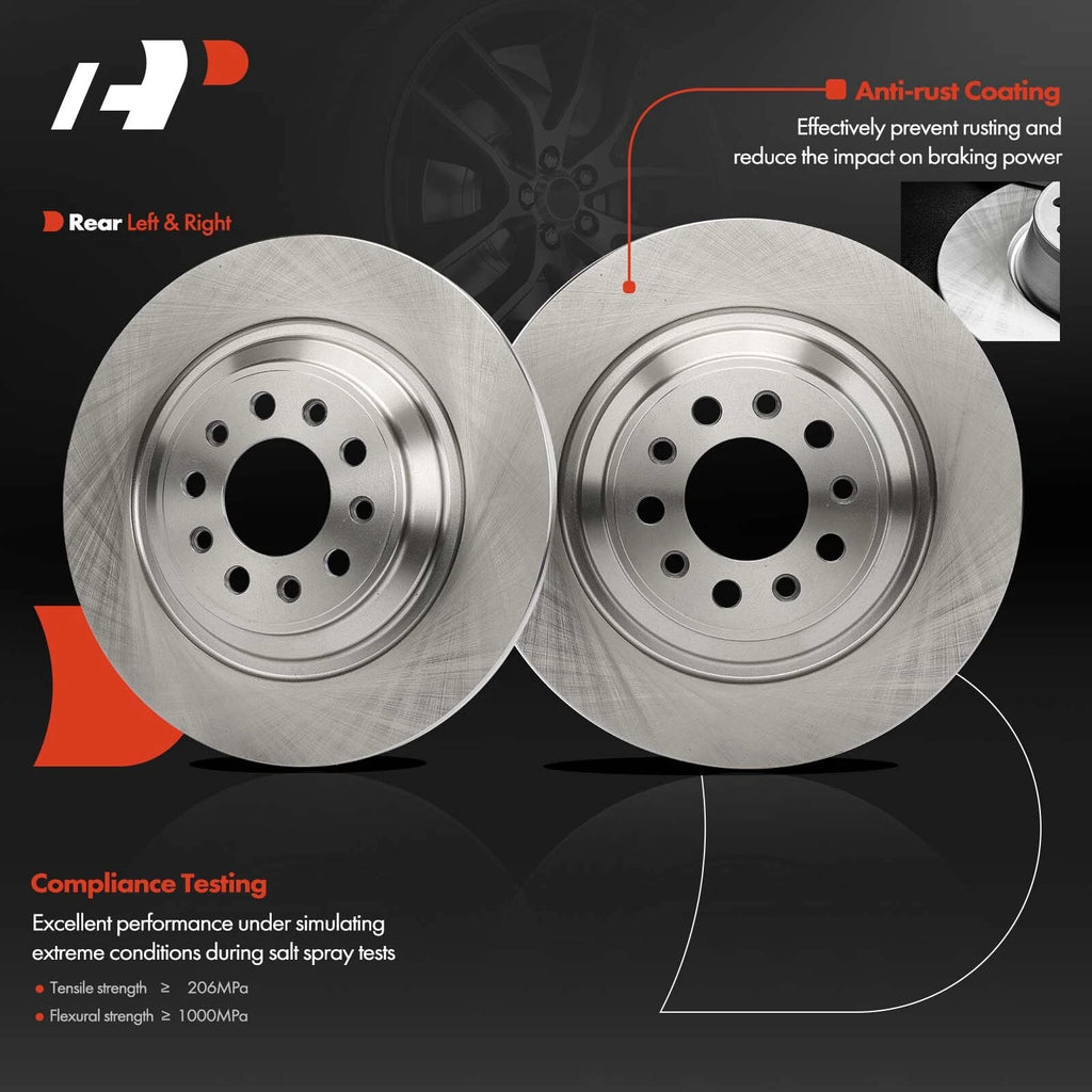 Rear Disc Brake Rotors for Jeep Cherokee KL (2014–2023) 320mm