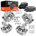 12x Ceramic Brake Pads and Calipers for Chevy Cobalt Pontiac (2005–2010)