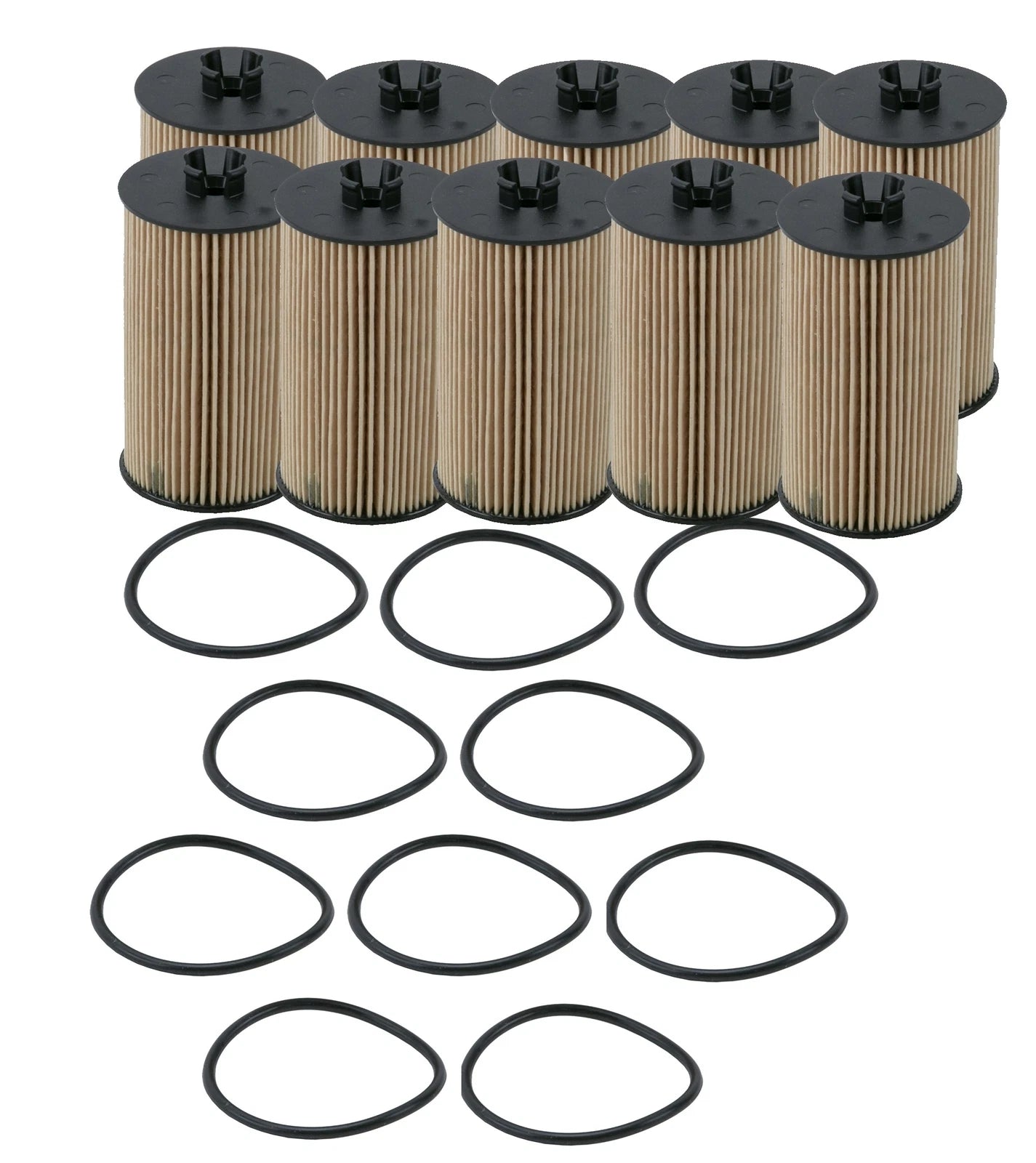 Set of 10 Engine Oil Filters for Buick Chevrolet GMC Pontiac Suzuki (Wix)