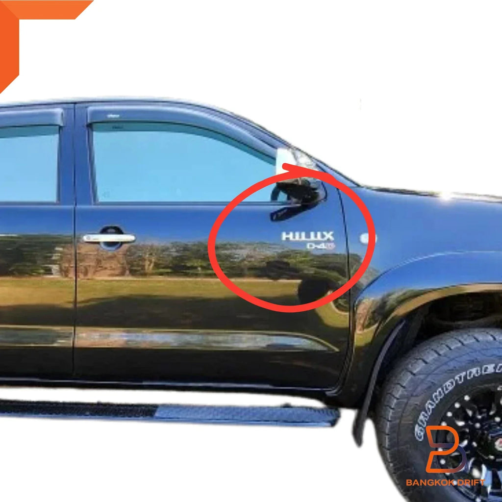 Chrome Rear Side Badge Set for Toyota Hilux Vigo MK6 MK7 (2005-2023)