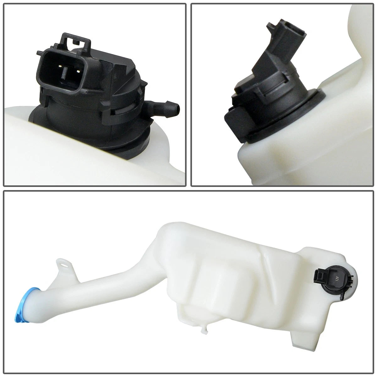 Windshield Washer Fluid Reservoir Tank Bottle w/Cap+Pump for Honda Accord (2013–2015)