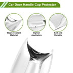 Set of 4 Door Handle Cup Protectors for Hyundai Festa  Chrome Silver
