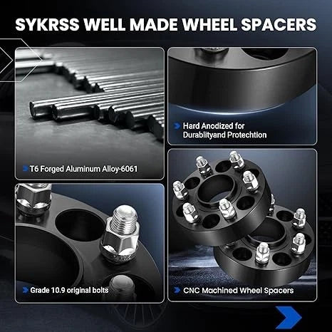 Set of 4 Hub Centric Wheel Spacers for Cadillac SRX (2010-2016)