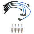 NGK 7mm Wire Set & Bosch Platinum Spark Plug Kit for Mazda 626 (1991–1998)