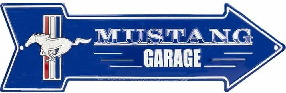 Ford Mustang Garage Arrow Sign for Ford Mustang (1964–2023)