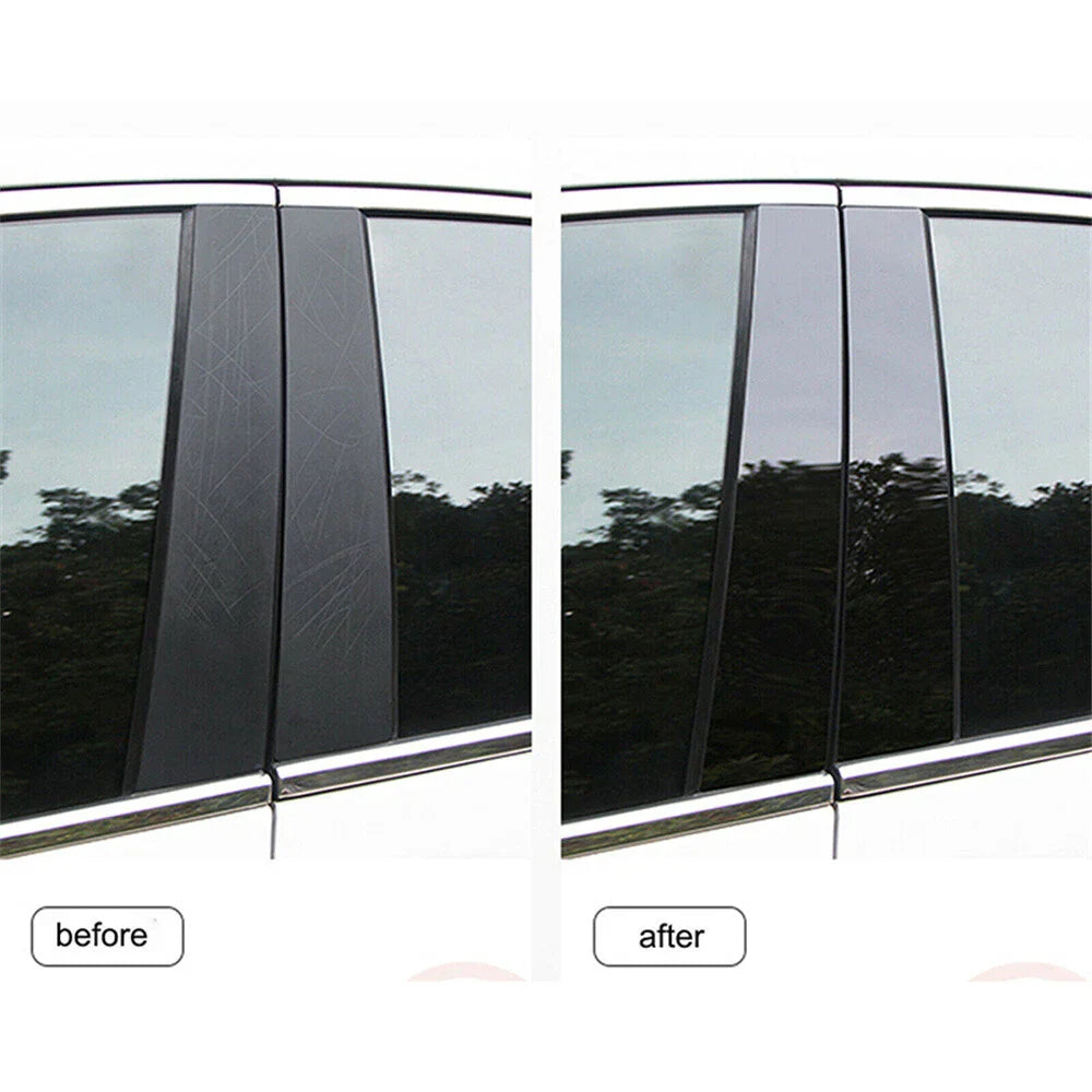 8 Pcs Window Pillar Posts Door Trim Covers for Nissan Rogue (2014-2020)