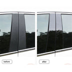 8 Pcs Window Pillar Posts Door Trim Covers for Nissan Rogue (2014-2020)