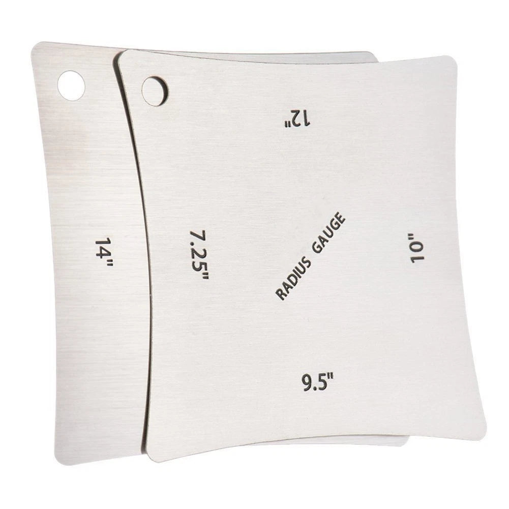 Set of 2 Guitar Fretboard Radius Gauges Measuring Tool