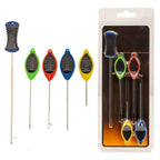 Set of 5 Carp Baiting Needles High Carbon Steel 15.3cm to 7.6cm