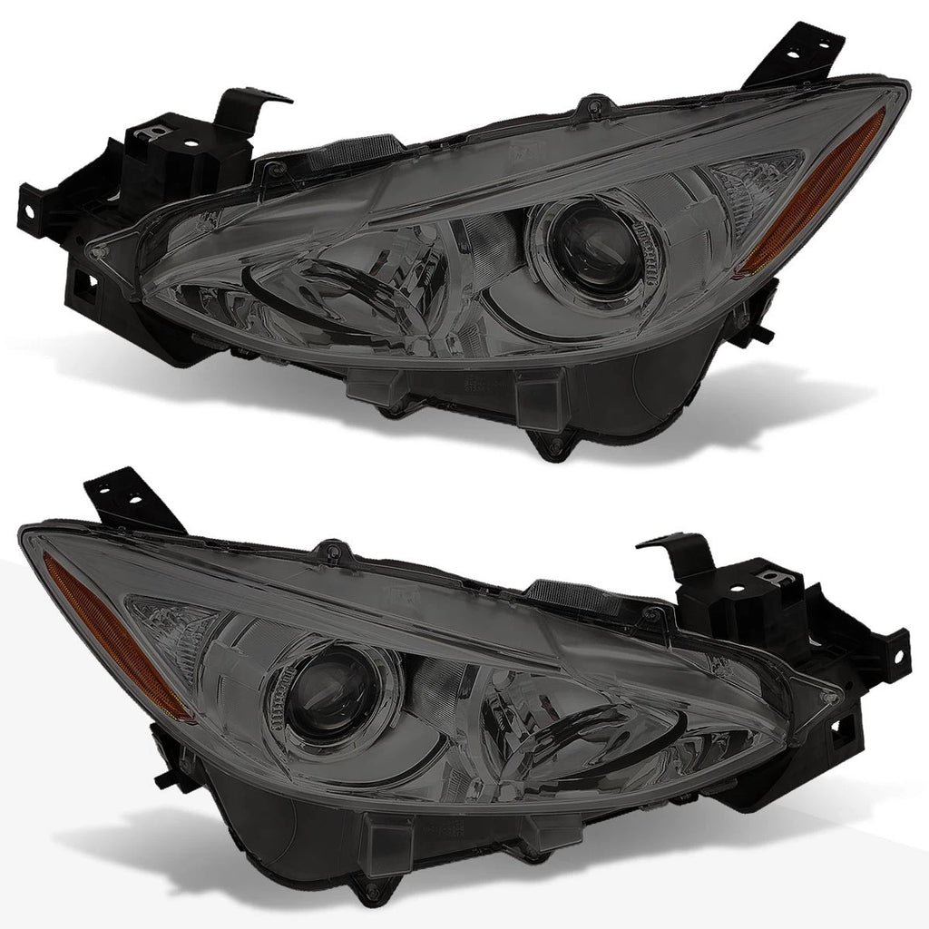 Projector Headlight for Mazda 3 (2014–2016) Smoked Lens Amber Corner