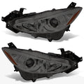 Projector Headlight for Mazda 3 (2014–2016) Smoked Lens Amber Corner
