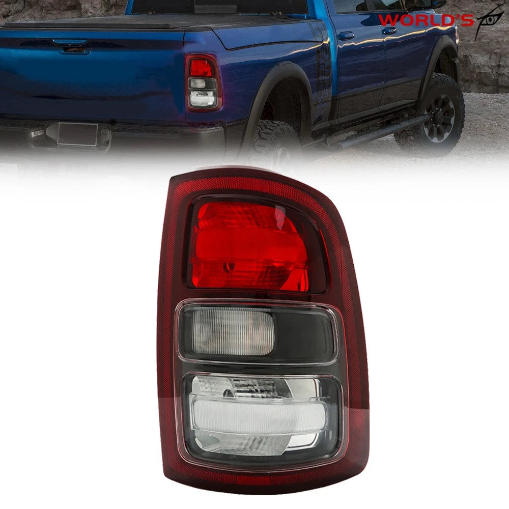 Tail Light for Dodge Ram 2500 3500 (2019–2022) Halogen Black Trim Right Side