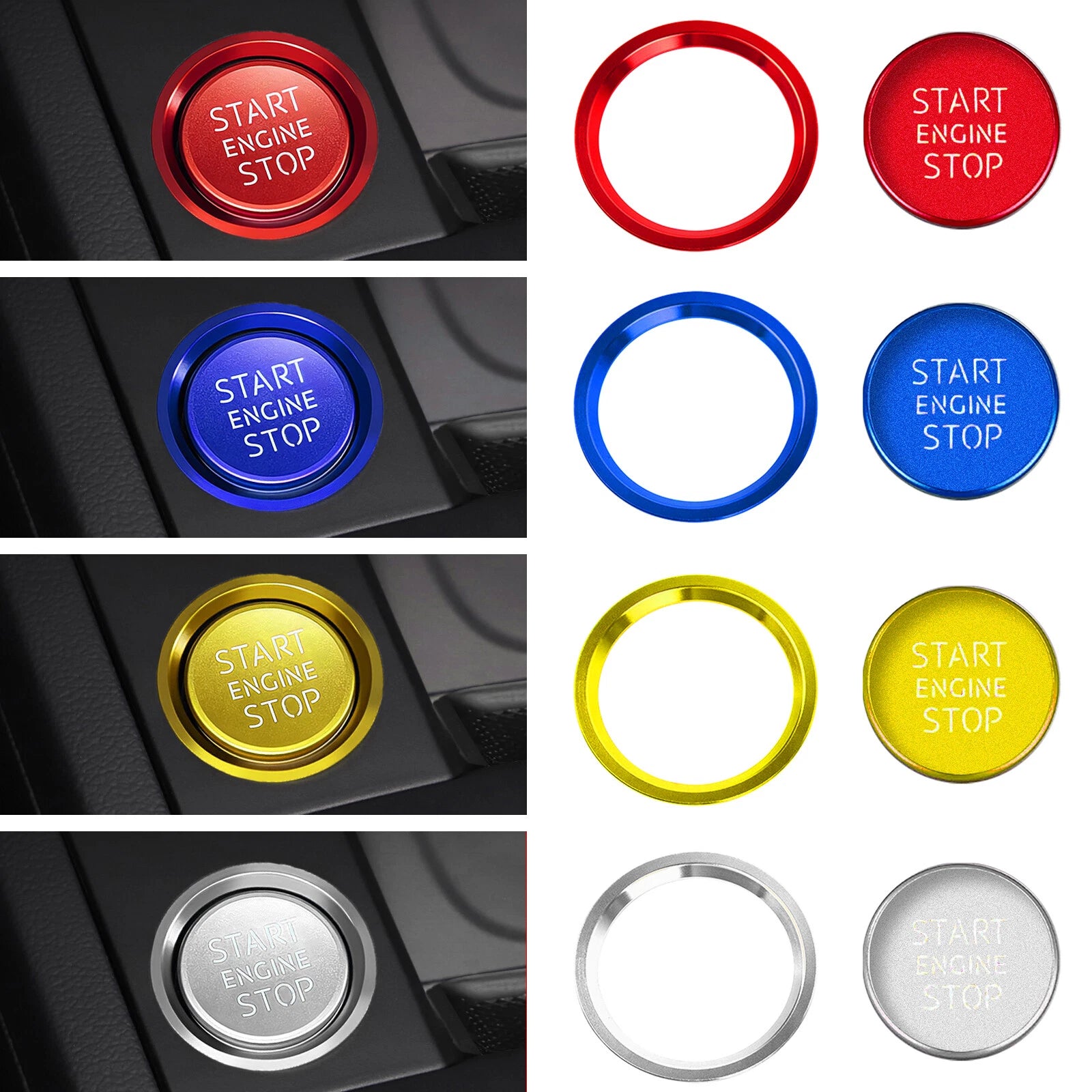 Push Button Cover Trim for Audi A4 A5 S4 (2009–Up)