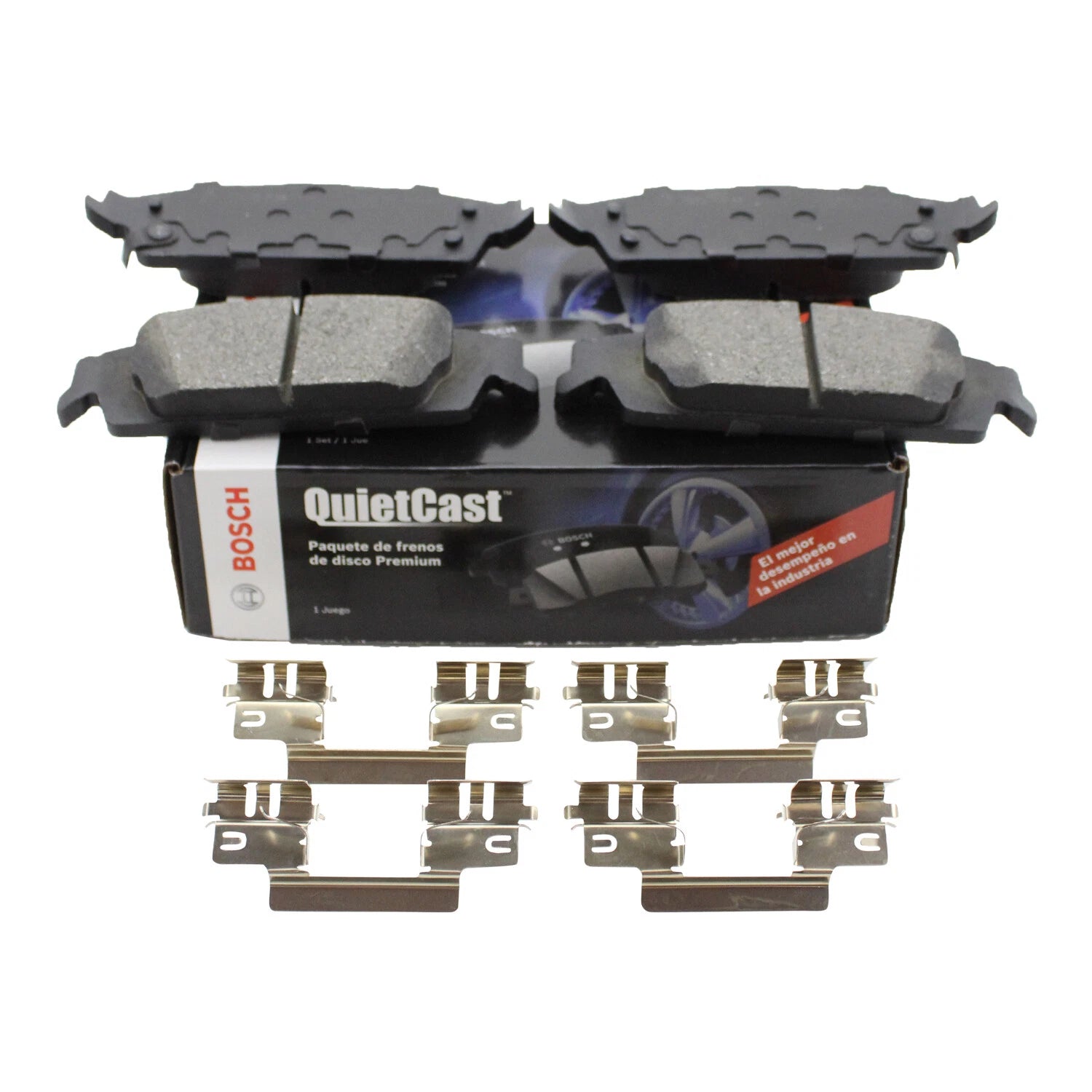 Set of 4 Bosch QuietCast Rear Ceramic Brake Pads for Escalade Suburban Tahoe Yukon XL (2007–2014)