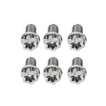 6 x M8x10mm Titanium Torx Head Flange Screws for Motorcycle Bike