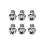 6 x M8x10mm Titanium Torx Head Flange Screws for Motorcycle Bike