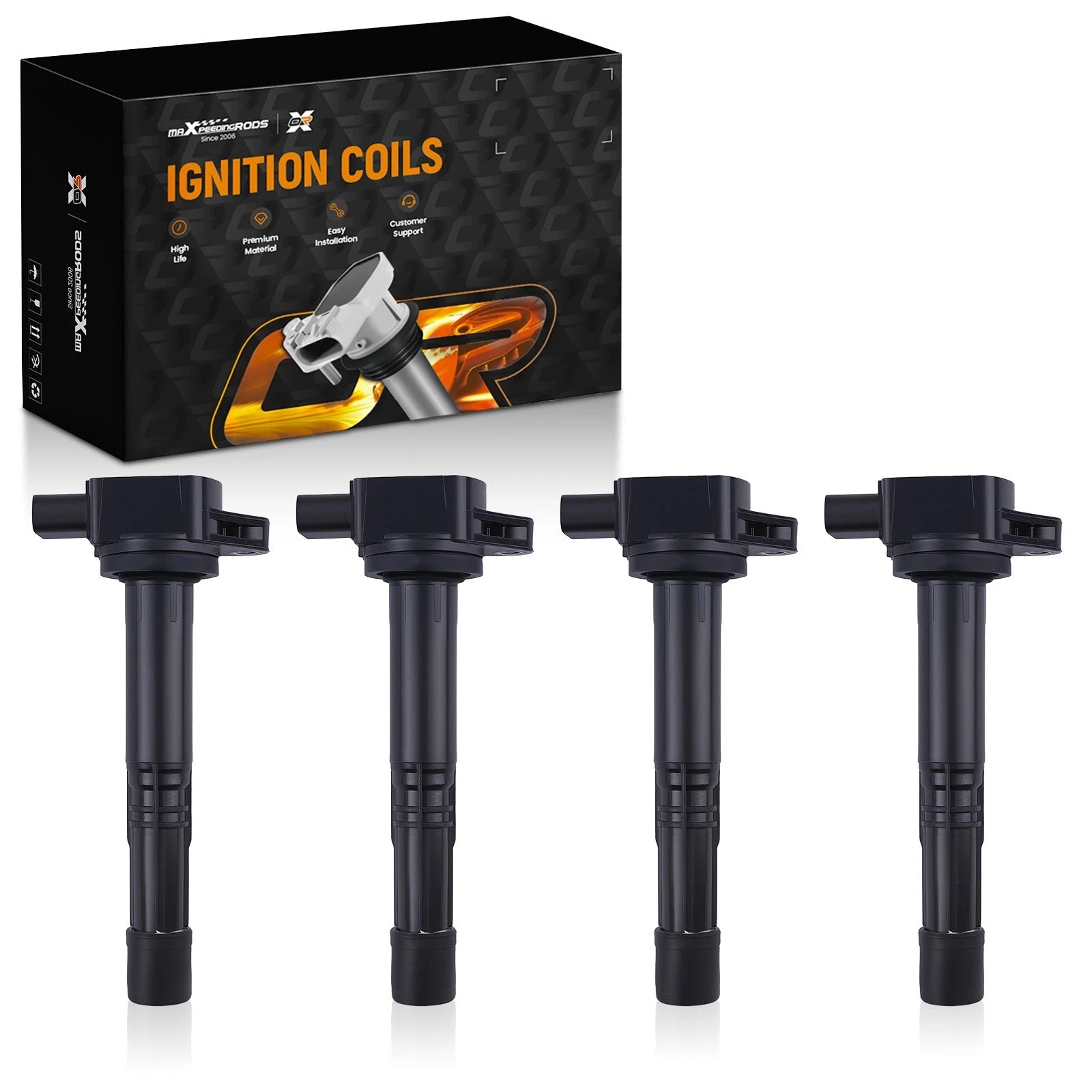 4X Ignition Coil for Honda Accord CR-V Element 2.4L (2003–2011) 5C1631