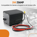 24V Battery Charger for Genie, Skyjack, JLG Scissor Lifts (2010–2023)