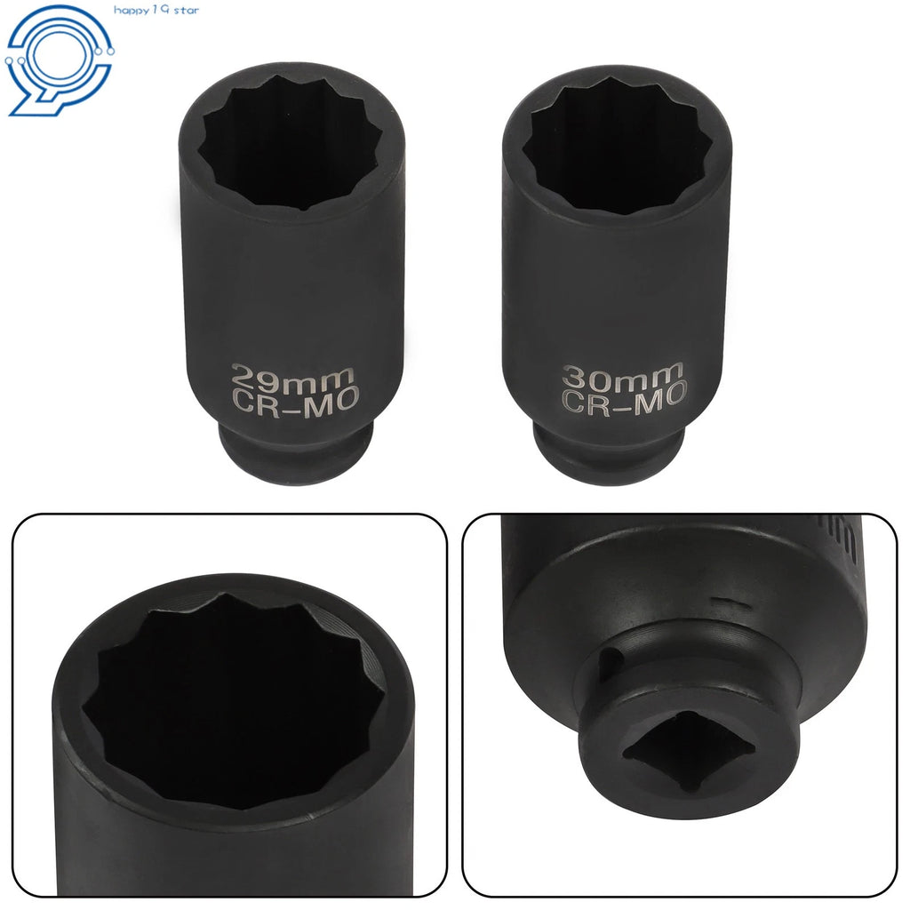 Set of 8 Deep Impact Sockets for Automotive (1" to 1-1/2")