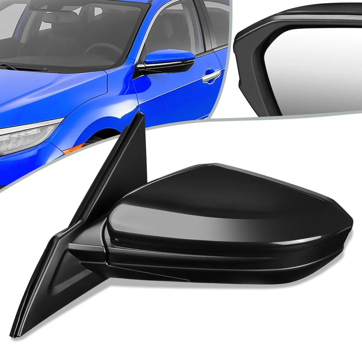 Powered Heated Door Mirror for Honda Civic (2016–2020)