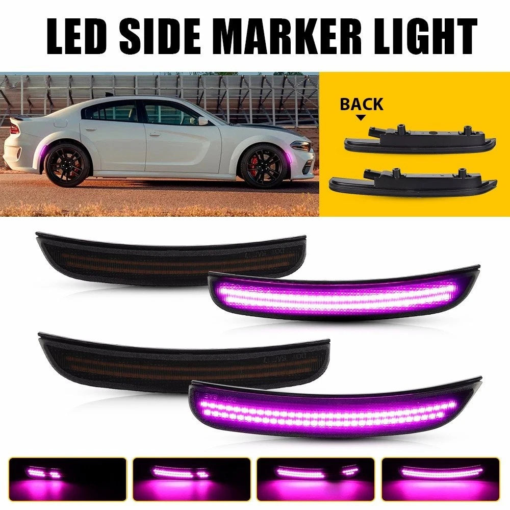 4X LED Side Marker Lights for Dodge Charger (2015–2023) EPY