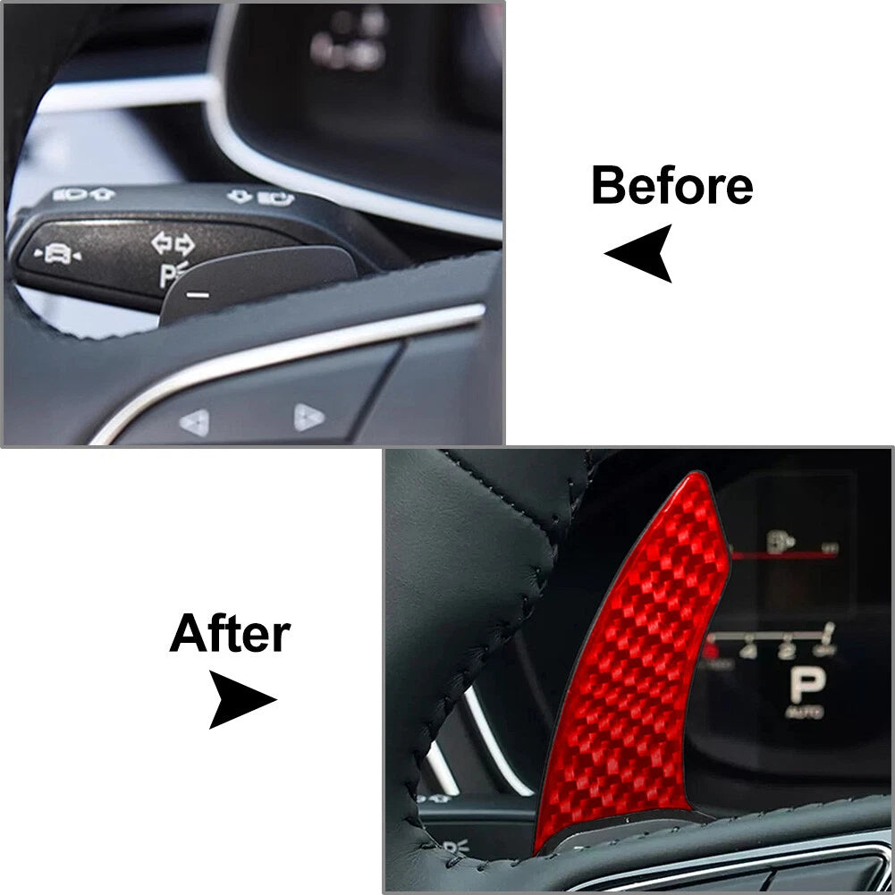 Steering Wheel Shift Paddle Extensions for Audi A3 A4 A5 A6 A7 A8 Q5 Q7 S3 S5 (2010–2023)