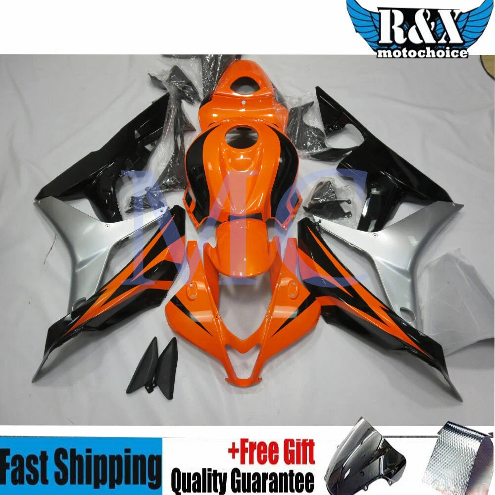 Injection Fairing Kit for Honda CBR600RR (2007–2008) Orange Black