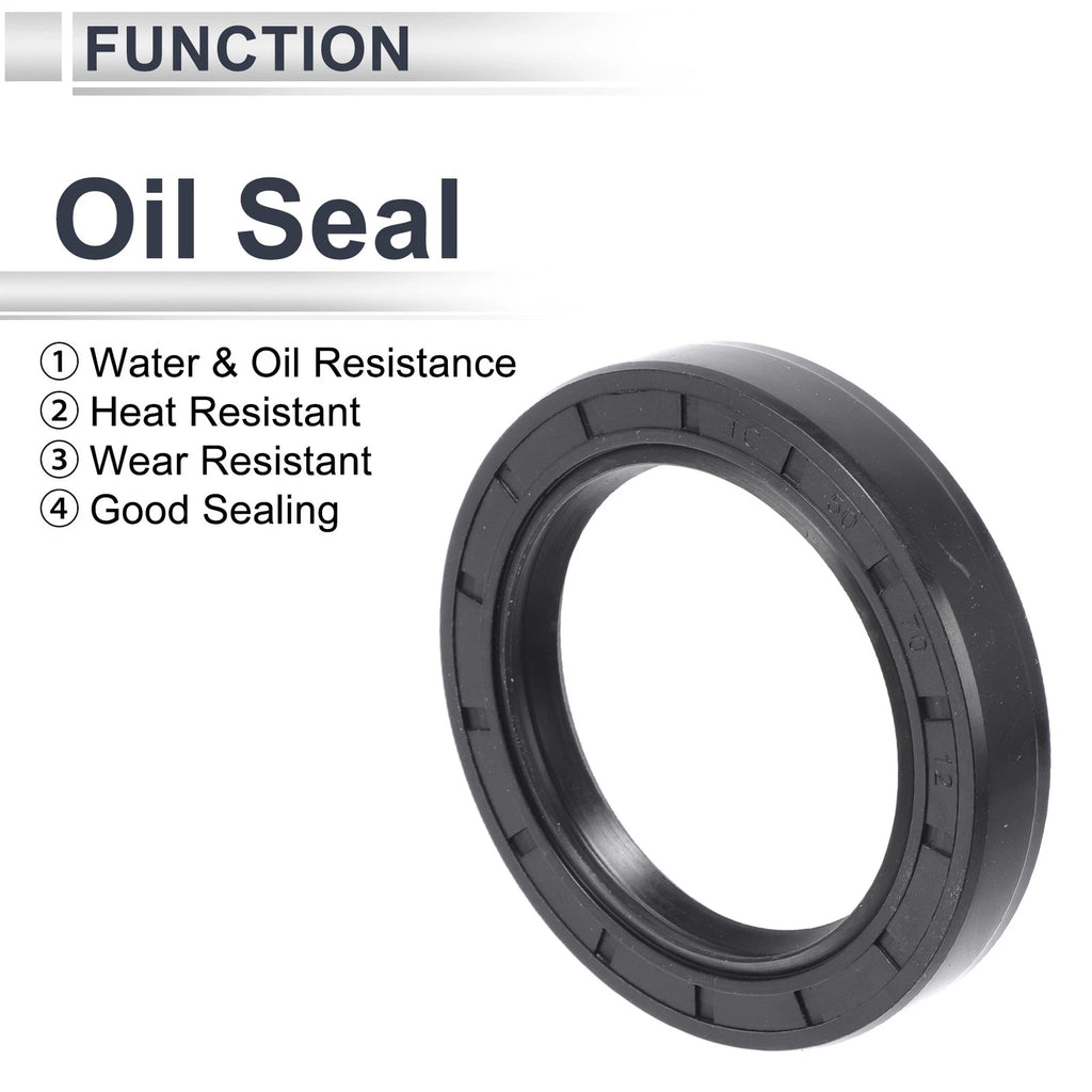 Set of 5 Oil Seal Rotary Shaft Seal NBR Rubber 50x70x12mm